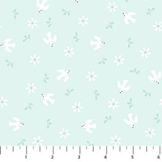 Hello Little One' By Northcott Studio Turquoise Dove