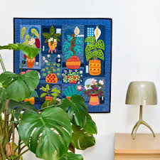 House Plants by Sue Spargo  Block of the Month.