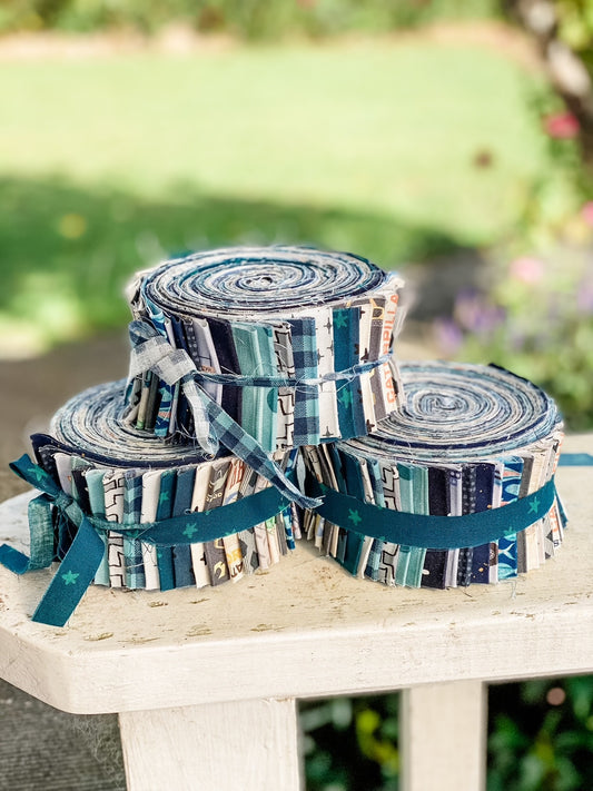 Lovely Blues and Teals Jelly Roll
