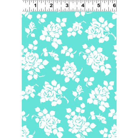 Tanya Whelan - Janey - White Floral on Blue Y2705-33