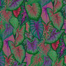 Kaffe Fassett Caladiums PWPJ108 Dark