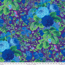 Kaffe Fassett 108" Wide Quilt Backer  Gradi Floral Purple