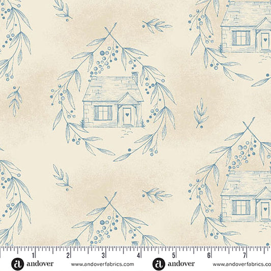 Laundry Basket Quilts - Special Delivery - Cozy Cottage Blue Willow