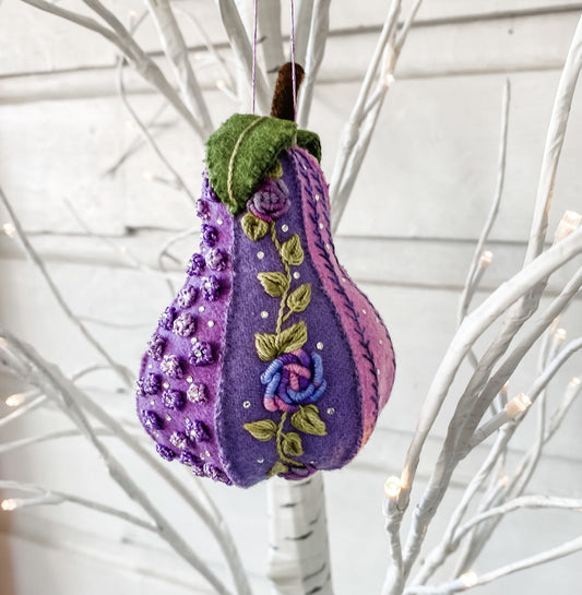 Luxurious Pear Kit - Bright Colourway - Lavender Designed by Ngaire Montgomery-Williams 5½" High