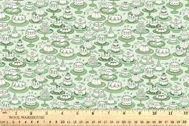 Liberty Cotton - Garden Party - Afternoon Tea Green