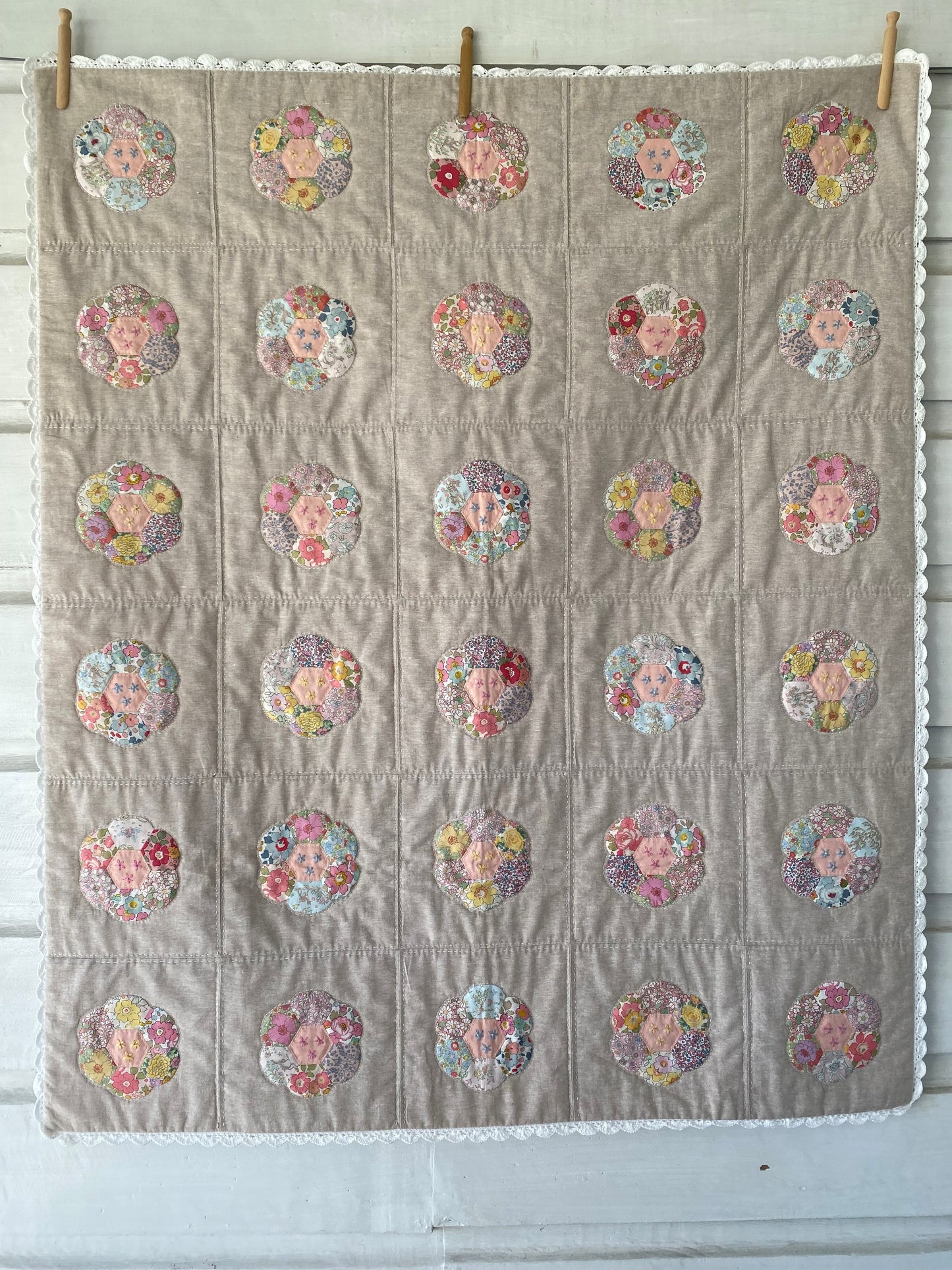 Liberty & Linen Quilt Pattern and Papers designed by Ngaire Montgomery-Williams