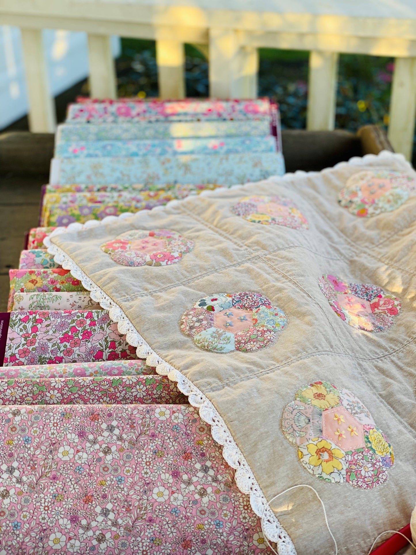 Liberty & Linen Quilt Pattern and Papers designed by Ngaire Montgomery-Williams
