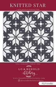 Knitted Star Quilt Pattern by Lo & Behold