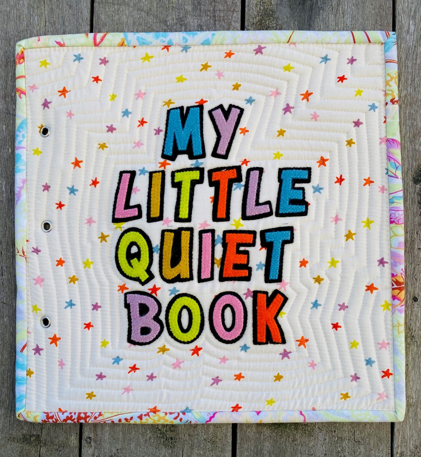 My Little Quiet Book - Cover Page Pattern Designed by Ella & Franc Designs