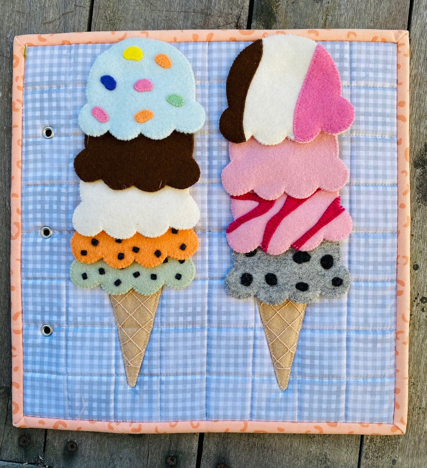 My Little Quiet Book - Sweet Treats Pattern Designed by Ella & Franc Designs