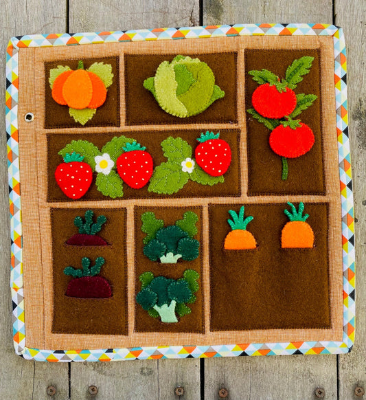 My Little Quiet Book - Vege Garden Pattern Designed by Ella & Franc Designs