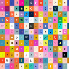 Ruby Star Society Selvege Magic Letters - Multi