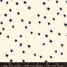 Starry by Ruby Star Starry Large black stars on cream