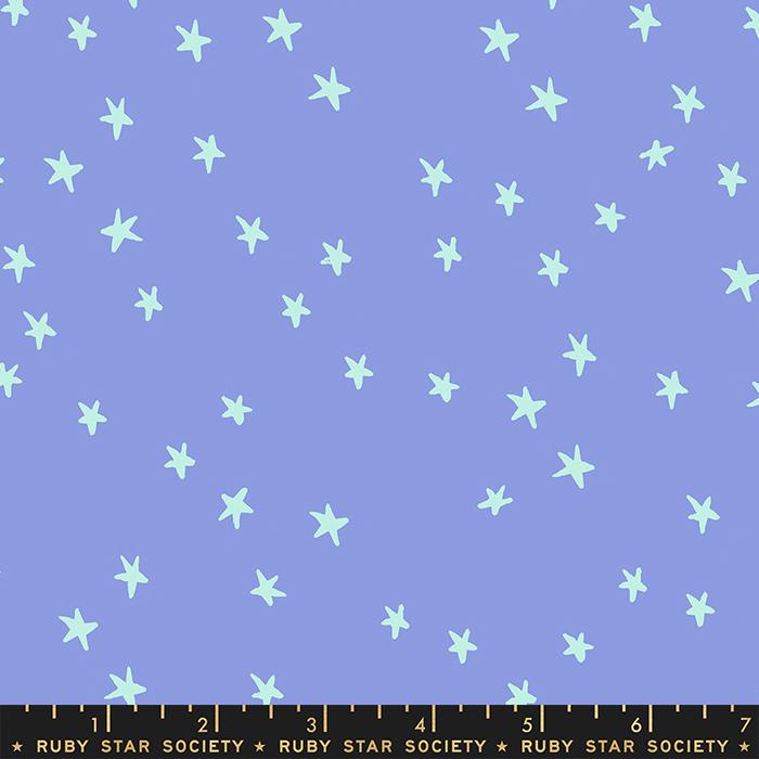 Starry by Ruby Star Starry Large blue stars on blue