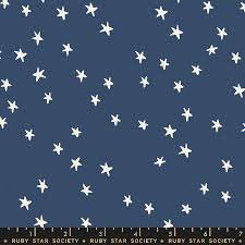 Starry by Ruby Star Starry Large cream stars on navy