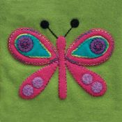 Pre Cut Wool Applique Pack Butterfly Colourway 2