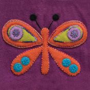 Pre Cut Wool Applique Pack Butterfly Colourway 4