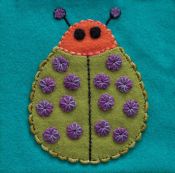 Pre Cut Wool Applique Pack Ladybug Colourway 4