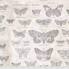 Eclectic Elements Monochrome Butterflies PWTH0004 Parchment