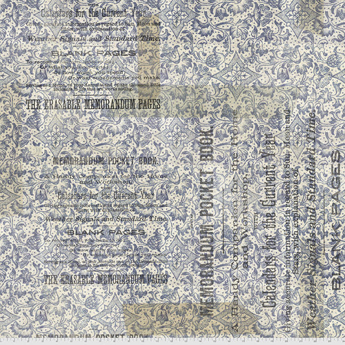 Tim Holtz 108" Quilt Backer -  QBTH009 Blue