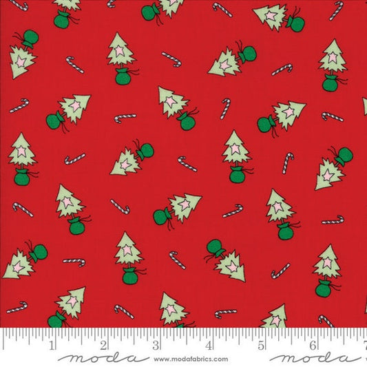 Merry Merry Snowdays - Christmas tree red by Bunnyhill Designs 2942-11