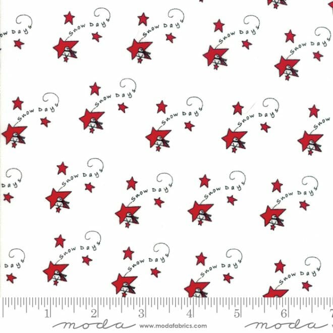 Merry Merry Snowdays - Stars white by Bunnyhill Designs 2940-14