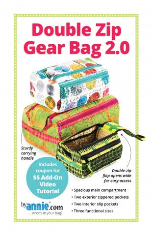 Double Zip Gear Bag 2.0 Pattern  byannie